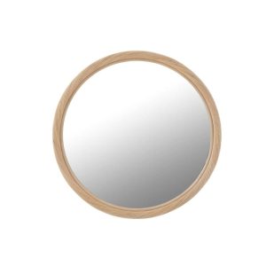 WALL MIRROR ROUND RATTAN/GLASS NATURAL LARGE