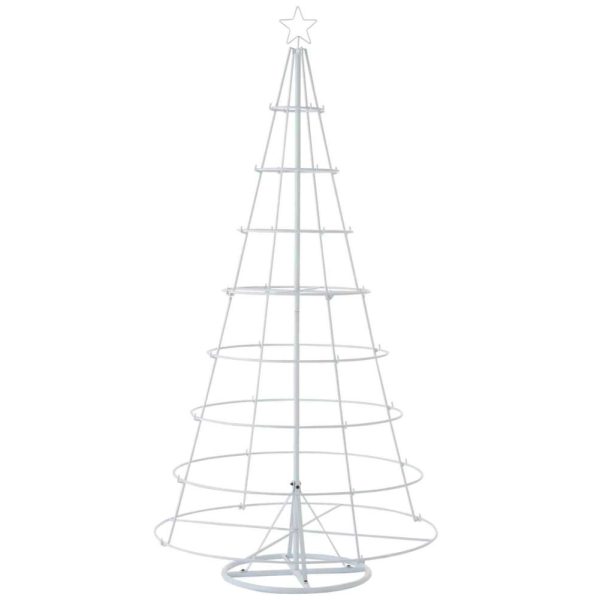 TREE 8 LEVELS METAL WHITE