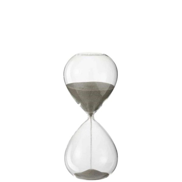 HOURGLASS DECO GLASS/SAND GREY MEDIUM