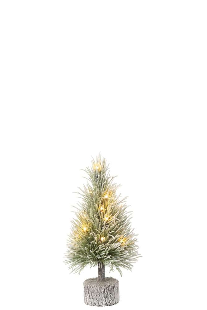 XMAS TREE B+LED ARTIFICIAL SNOW GREEN SMALL