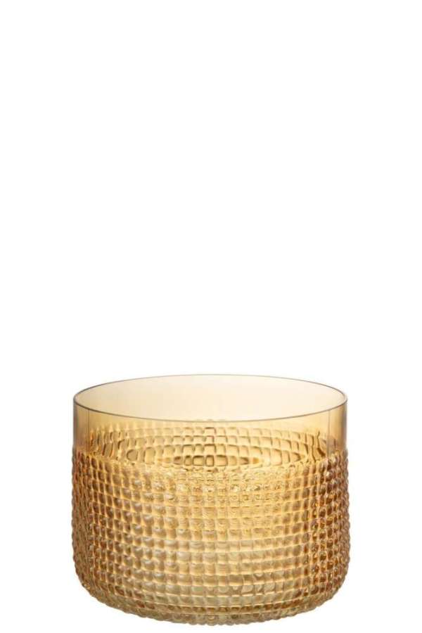 VASE PATTERN GLASS ORANGE LARGE