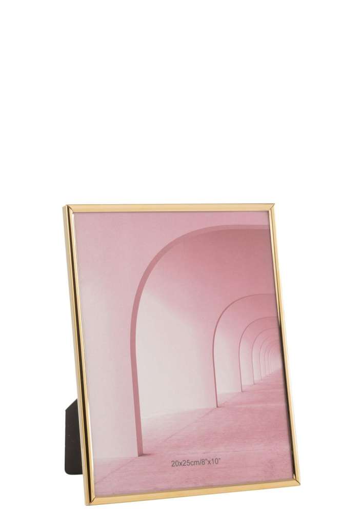 PHOTO FRAME TRACY STEEL SHINY GOLD LARGE