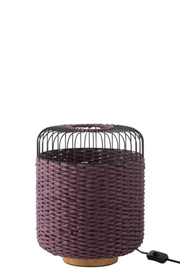 TABLE LAMP METAL PURPLE