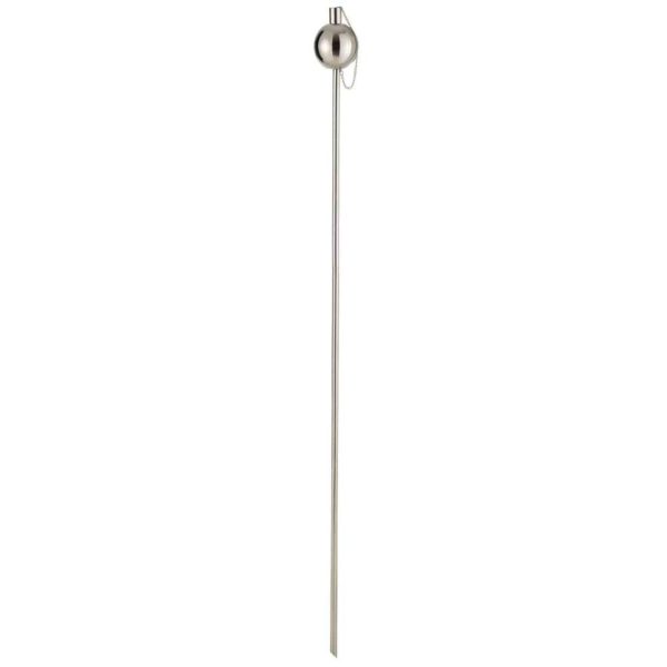GARDEN TORCH BALL STAINLESS STEEL SILVER