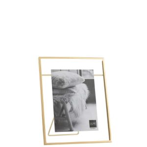 PHOTO FRAME 13X18 TRANSPARENT METAL GOLD LARGE
