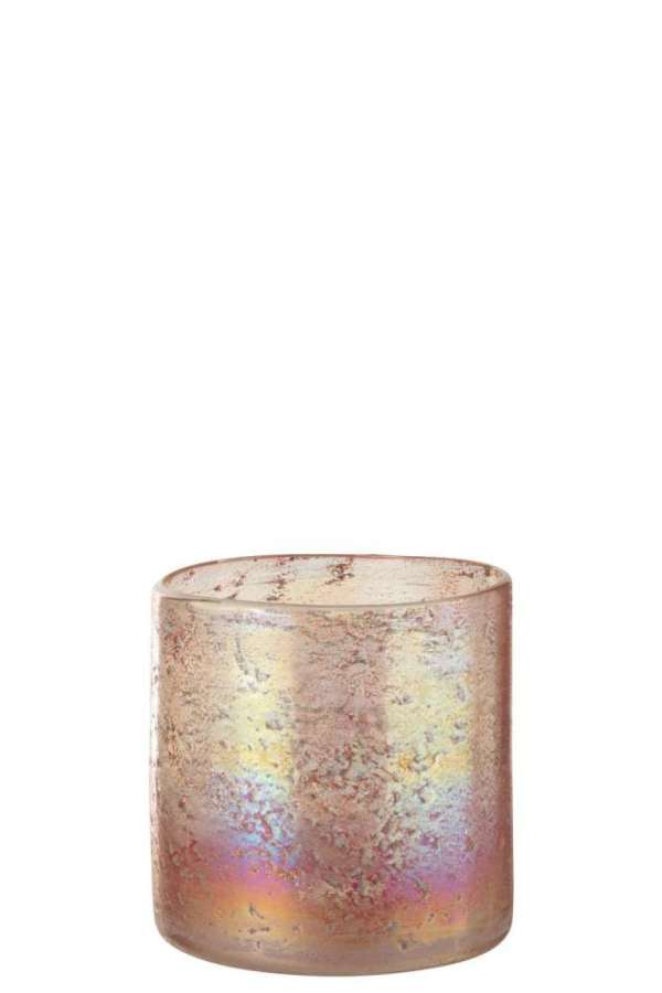 HURRICANE GLASS PINK MIX MEDIUM