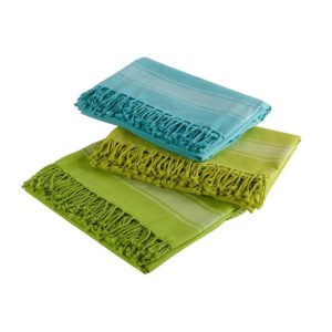 TOWEL HAMMAM COTTON BLUE  UNI ASSORTMENT OF 3
