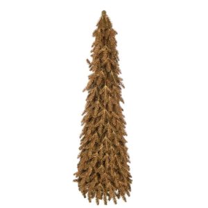 CHRISTMAS TREE ARTIFICIAL PLASTIC GOLD COLORED LARGE