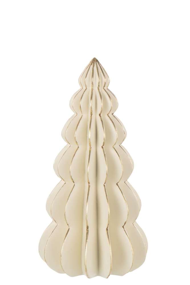 TREE ORIGAMI LIMEPOWDER WHITE/GOLD COLORED LARGE