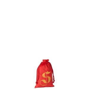 BAG CHRISTMAS S VELVET RED SMALL