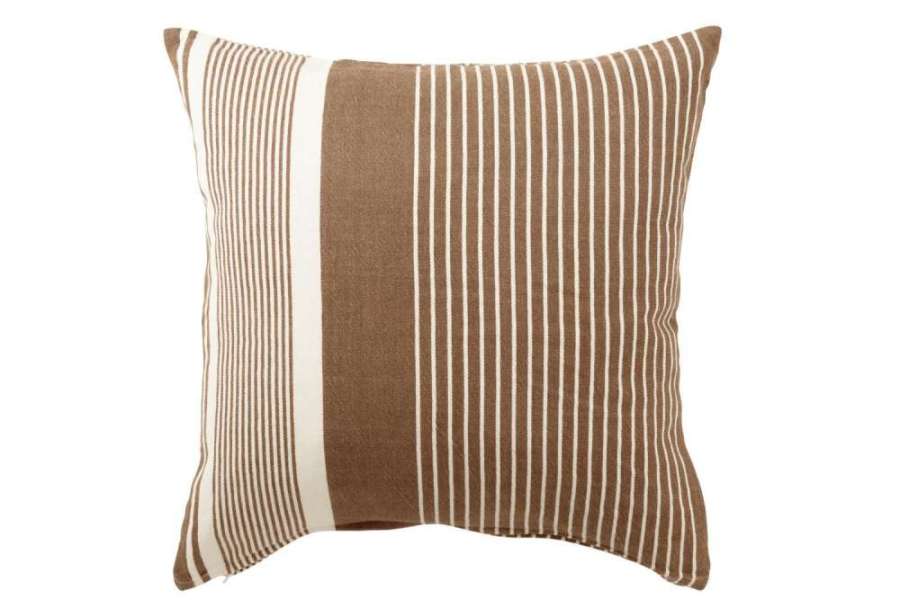 CUSHION MIK COTTON BEIGE/BROWN