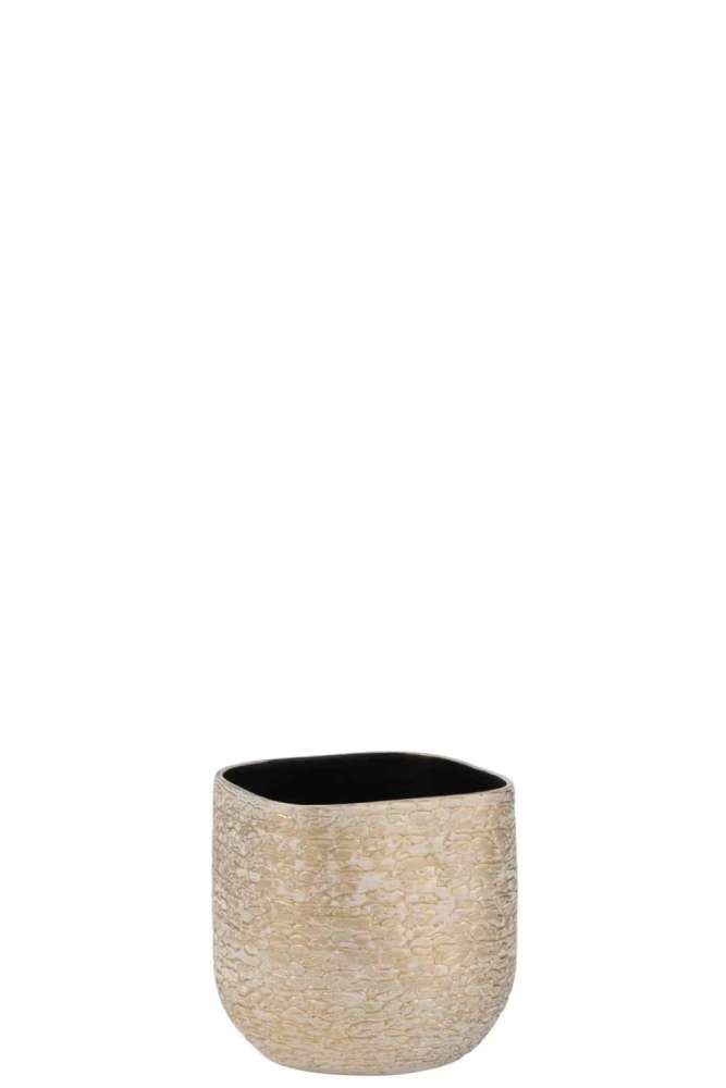 FLOWERPOT AUDREY CERAMIC CHAMPAGNE MEDIUM