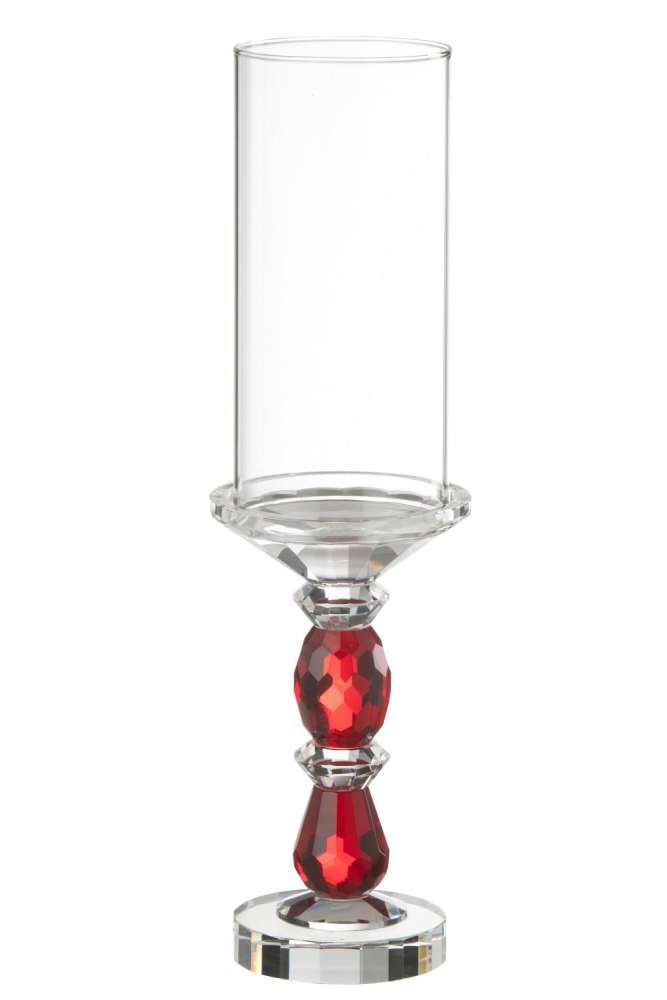 HURRICANE MARIE CRYSTAL RED/TRANSPARENT LARGE
