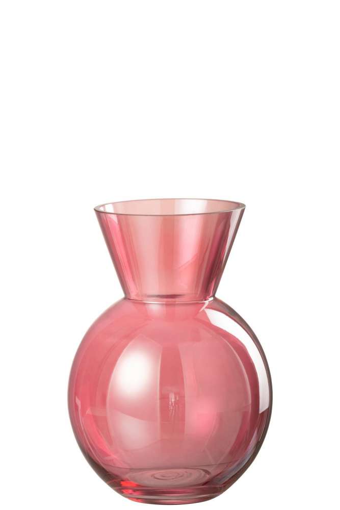 BASE BALL GLASS PINK MEDIUM