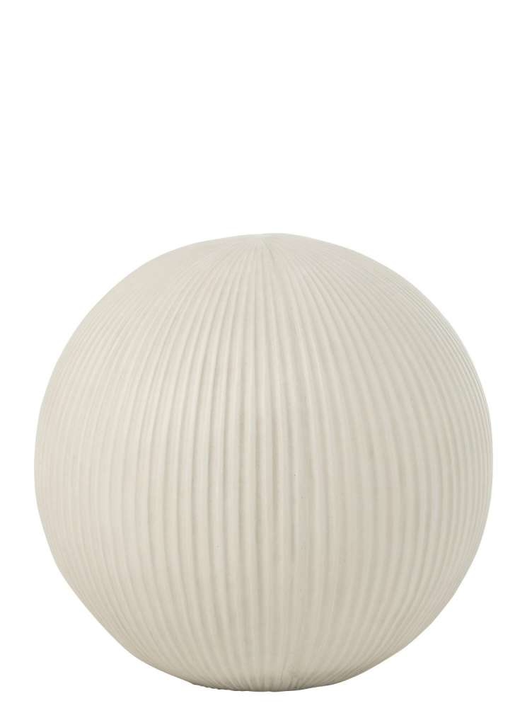 BALL DECO  CLAY  WHITE LARGE