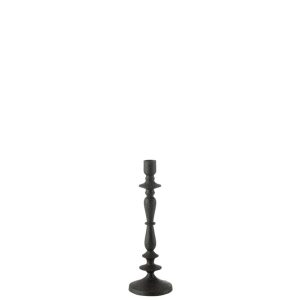 CANDLE HOLDER  METAL BLACK SMALL