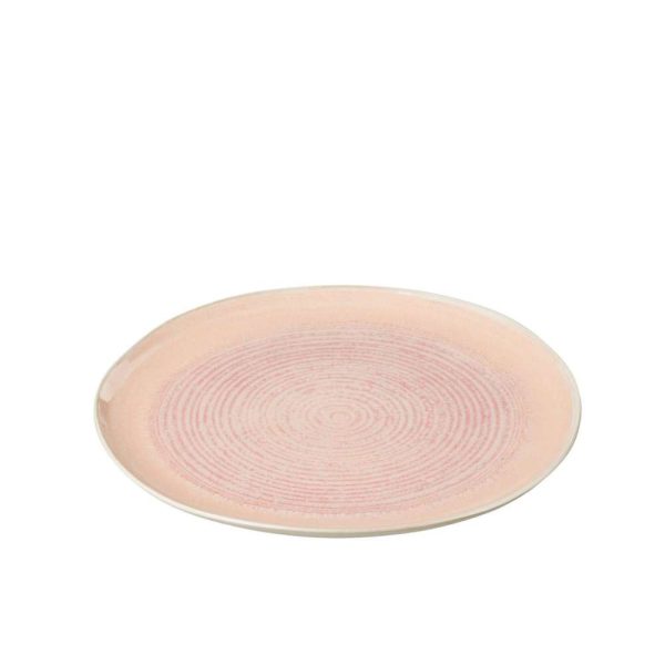 PLATE LARA PORCELAIN SALMON MEDIUM