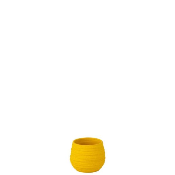 FLOWERPOT FIESTA CERAMIC YELLOW SMALL