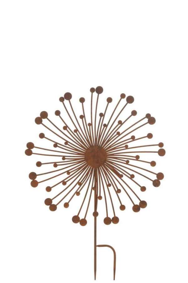 DECORATION GARDEN ABSTRACT ROUND IRON RUST
