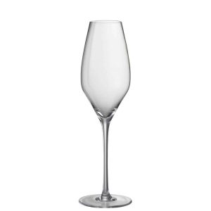 DRINKING GLASS CHAMPAGNE LETI GLASS TRANSPARENT