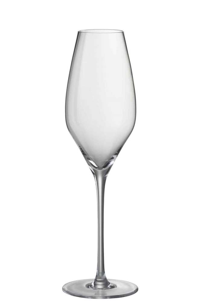 DRINKING GLASS CHAMPAGNE LETI GLASS TRANSPARENT
