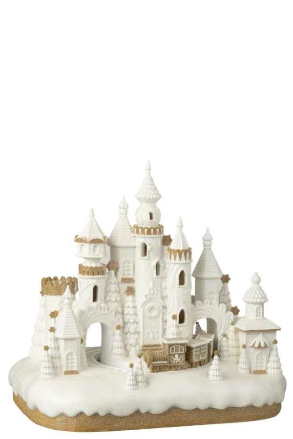 GINGERBREAD CASTLE  +  TRAIN LIMEPOWDER BEIGE/WHITE