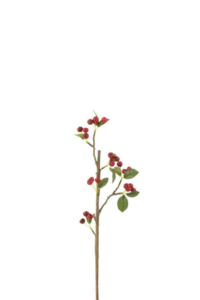 BRANCH BERRIES FINE PLASTIC RED/GREEN SMALL