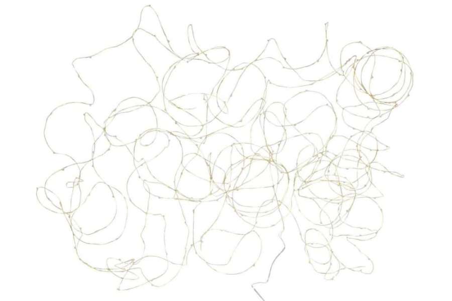 CHRISTMAS LIGHTS WIRE 30M GOLD 300LED WARM WHITE