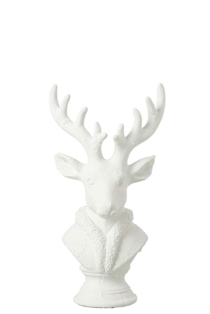 DEER POLYRESIN WHITE SMALL