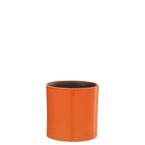 FLOWER POT FLEK CERAMIC ORANGE SMALL