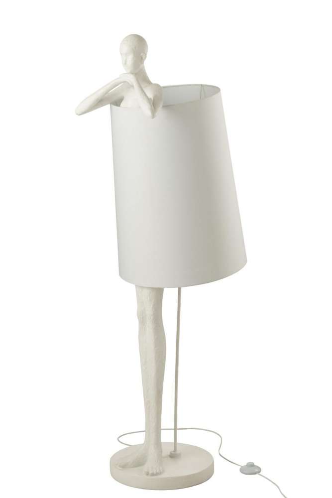 LAMP MAN POLY WHITE