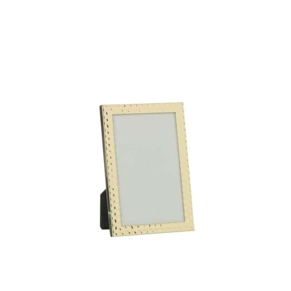 PHOTO FRAME HAMMERED BORDER 13X18 METAL GOLD MEDIUM