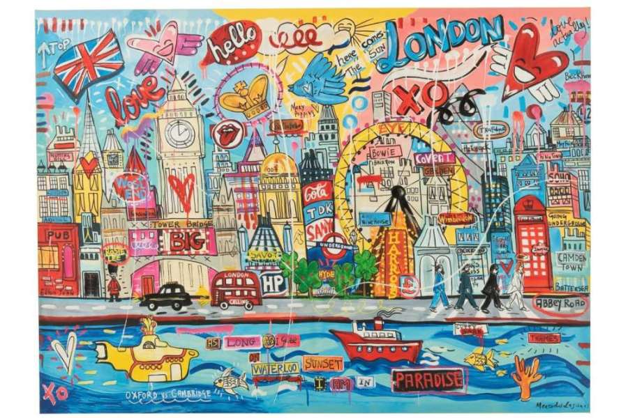 WALL DECO LONDON POPART CANVAS MIX