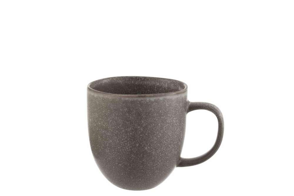 MUG LOUISE CERAMIC BROWN