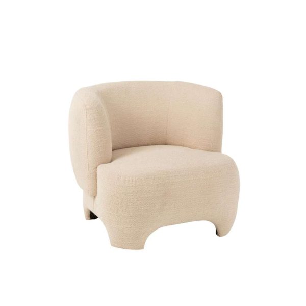 SEAT 1-PERSON KNITTED TEXTILE/WOOD WHITE