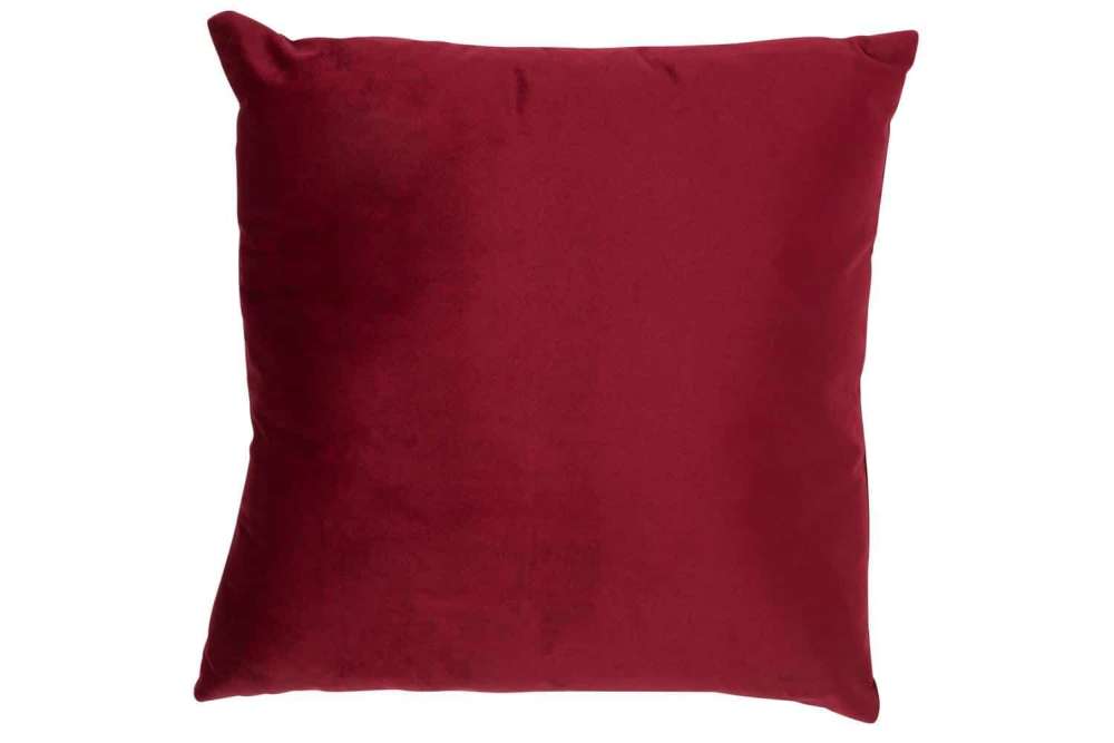 CUSHION SQUARE VELVET RED
