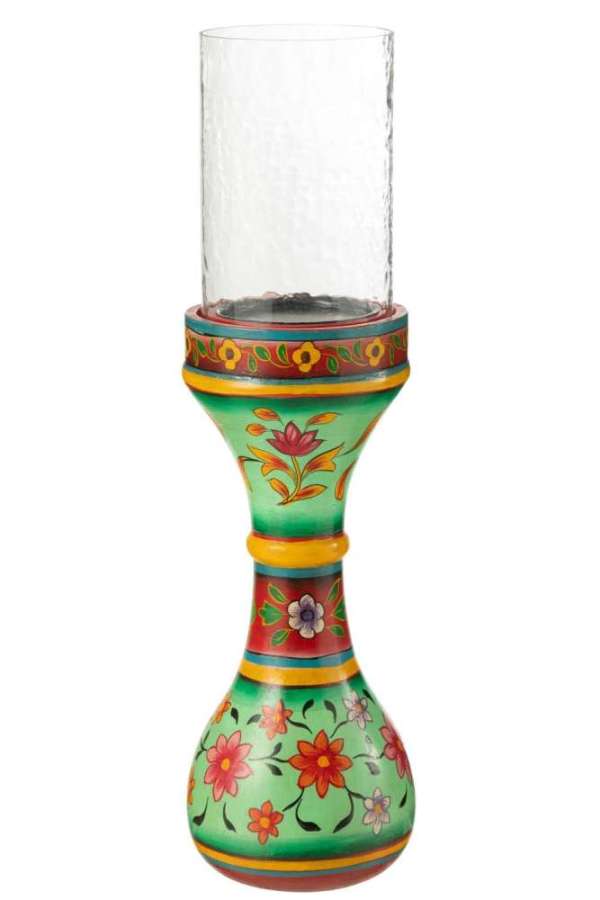 CANDLE HOLDER MUMBAI MANGO WOOD MIX