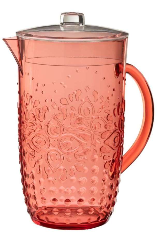 PITCHER PLASTIC RED