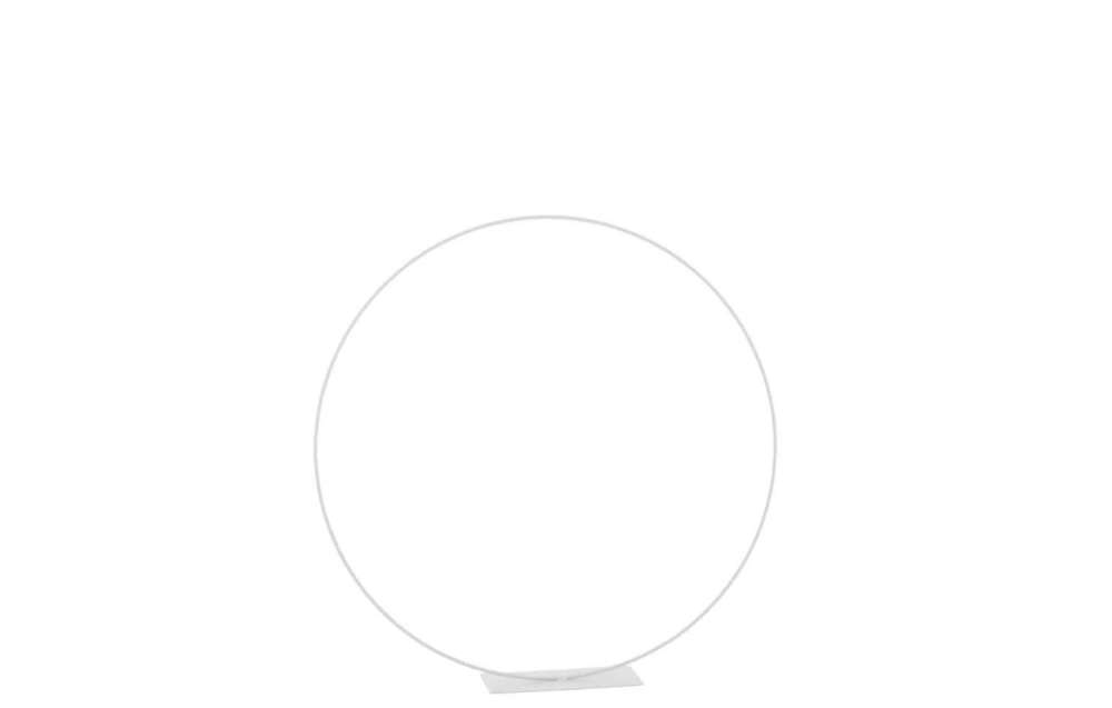 RING ON FOOT METAL WHITE MEDIUM