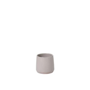 FLOWER POT ROUND CERAMIC GREY EXTRA SMALL