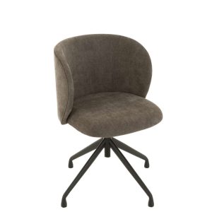 CHAIR TURN/UP/DOWN TEXTILE DARK GREY