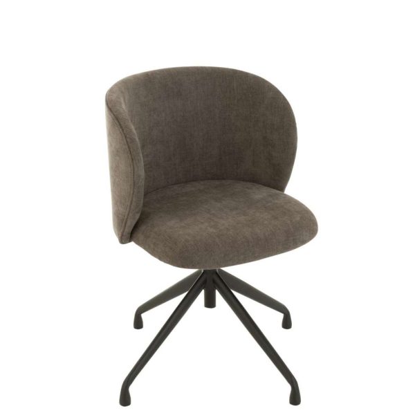 CHAIR TURN/UP/DOWN TEXTILE DARK GREY