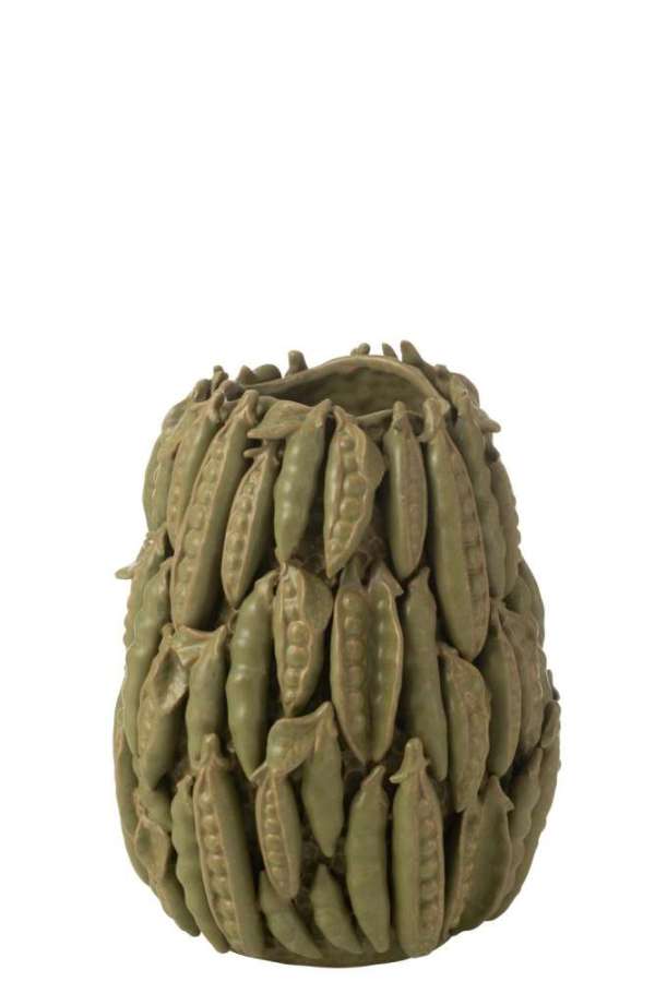 VASE BOTANICA PEAS HIGH CLAY GREEN