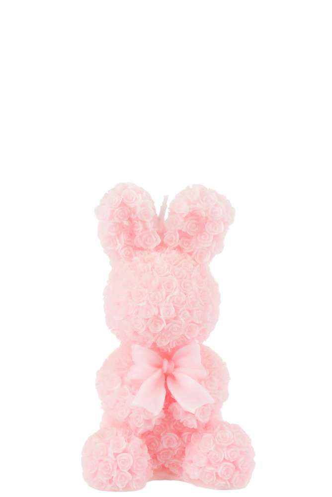 CANDLE RABBIT PINK MEDIUM-15H