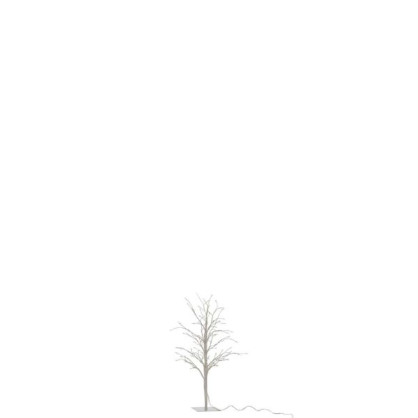 TREE BARE+LED METAL WHITE SMALL