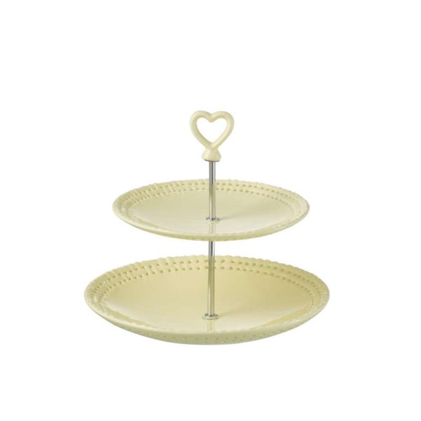 PLATE 2 LAYERS CERAMIC YELLOW