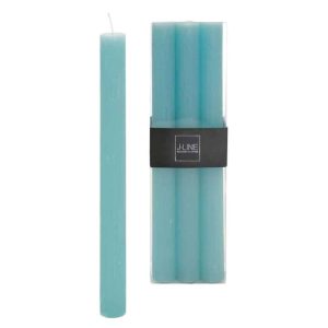 BOX 6 TABLE CANDLE AZURE -9H