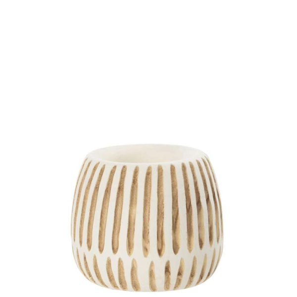POT YING WOOD WHITE MEDIUM