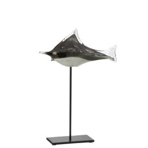 FISH ON FOOT GLASS/IRON GREY/BLACK LARGE