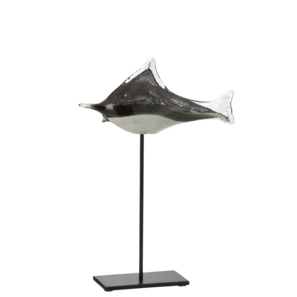 FISH ON FOOT GLASS/IRON GREY/BLACK LARGE